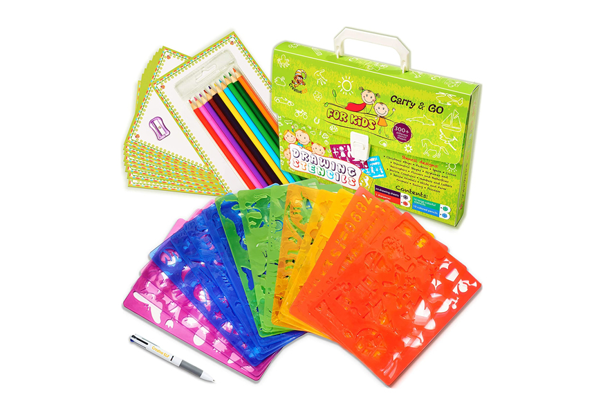 creative elf - drawing stencils set for kids