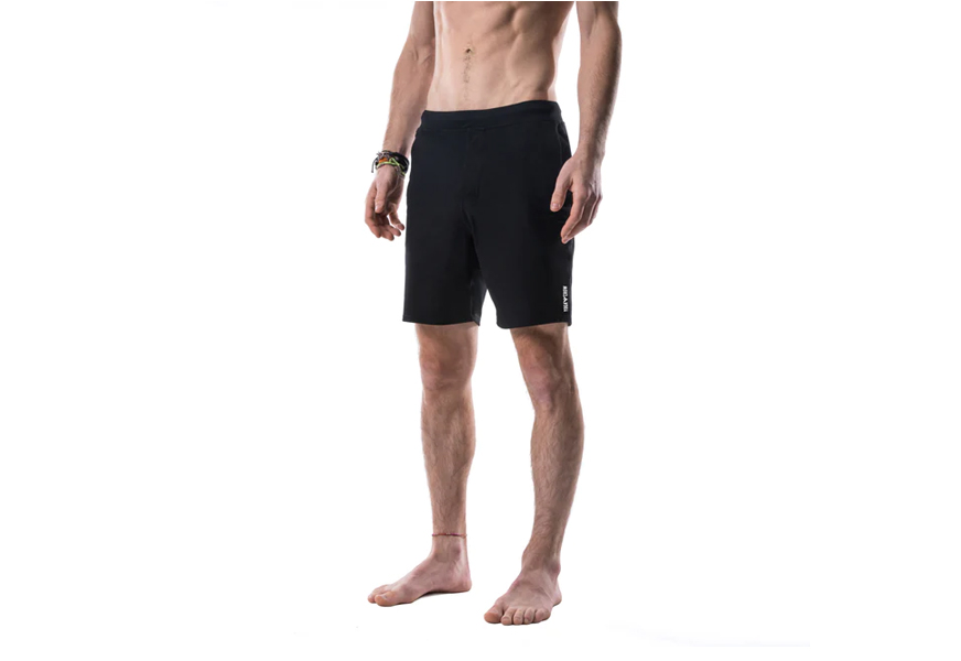 crow swerve men’s yoga shorts odor-resistant inner liner