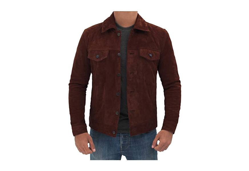 f jackets mens suede jacket