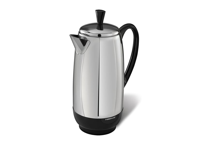 Hamilton Beach 12 Cup Electric Percolator Coffee Maker, Stainless Steel,  Quick Brew, Easy Pour Spout (40616R)