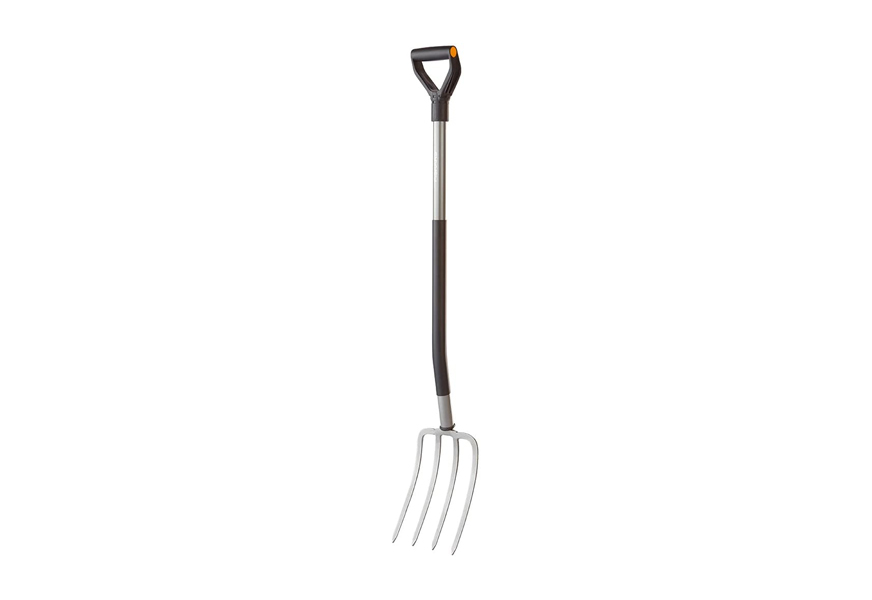 fiskars ergo d handle steel garden fork