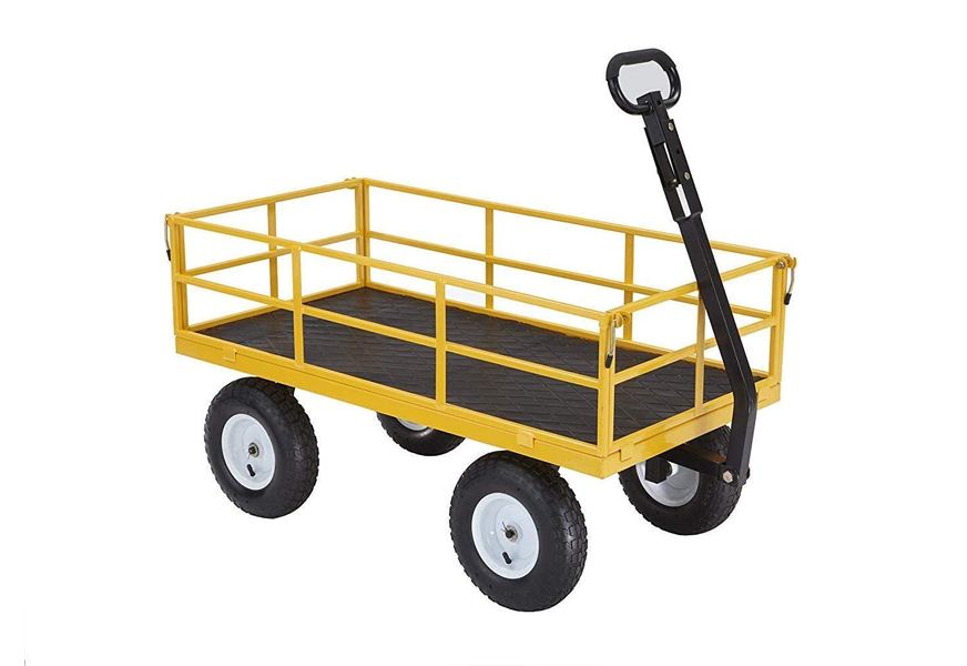 gorilla carts gor1201b heavy duty steel utility cart