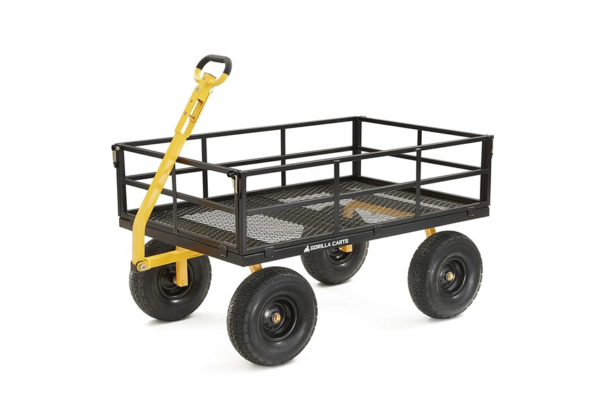 gorilla carts gor1400 com heavy duty steel cart