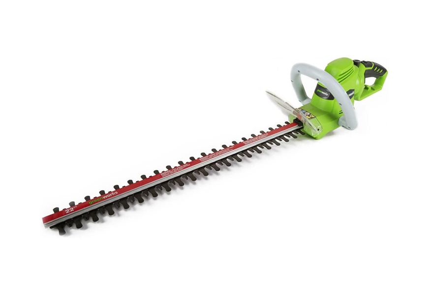greenworks 22-inch 4-amp corded hedge trimmer