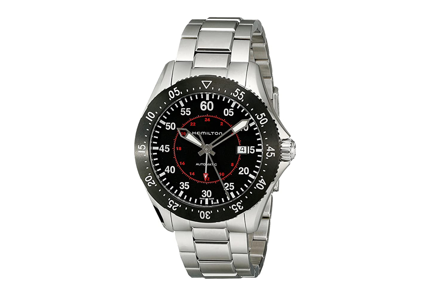 hamilton men's khaki aviation automatic stainless steel watch