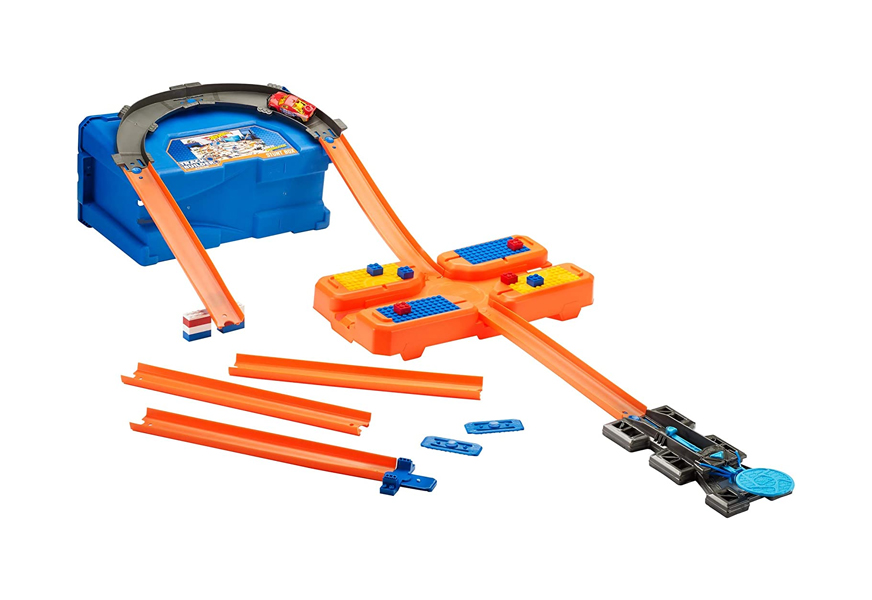 hot wheels track builder stunt box