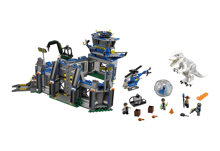 indominus rex breakout lego jurassic world set