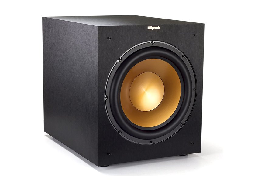 klipsch 400 watts brushed black vinyl wireless subwoofer
