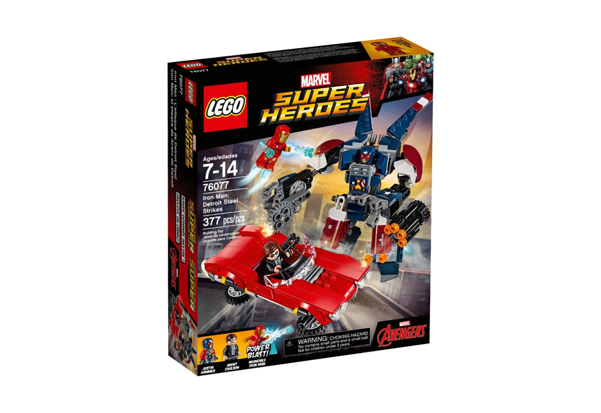 lego marvel super hero iron man detroit steel building kit