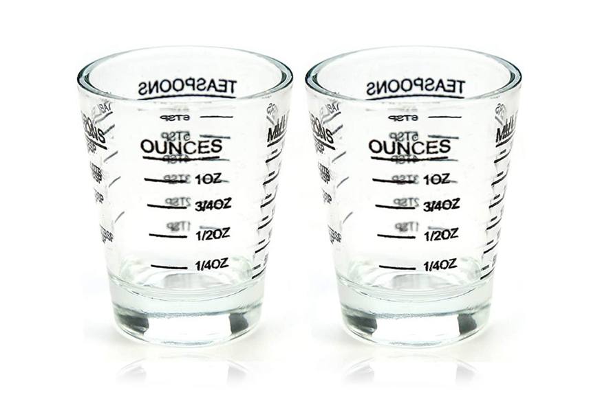 measuring cup shot glasses