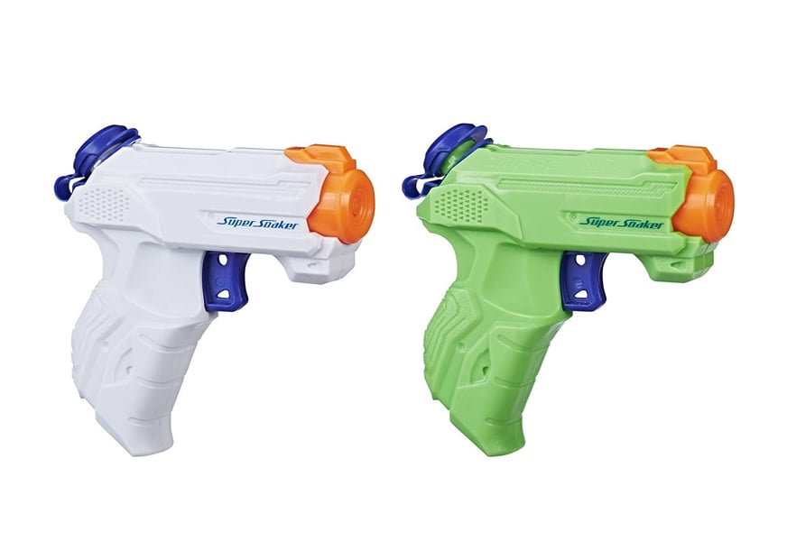 2x Giant 18" Water Gun Super Soaker Pump Action Cannon Shooter Drench Pistol Toy 