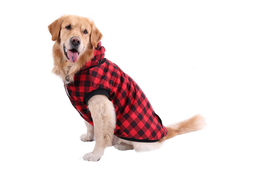 paws road plaid winter vest