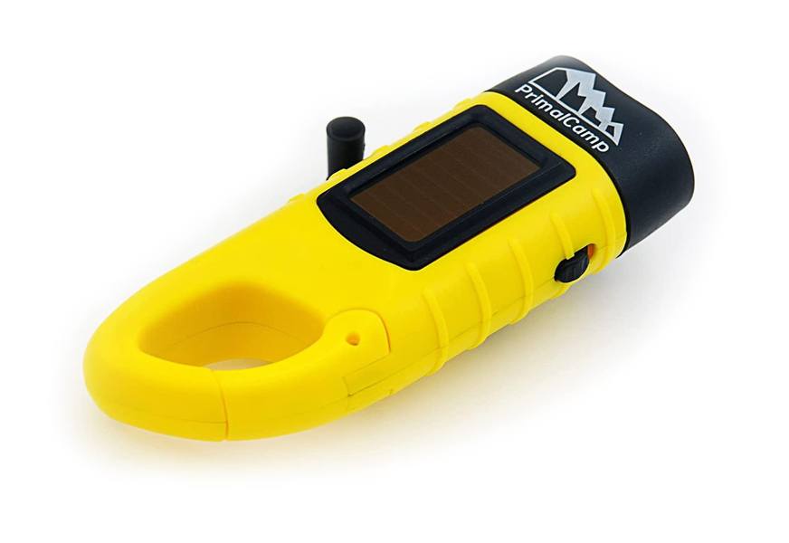 primalcamp hand crank led flashlight