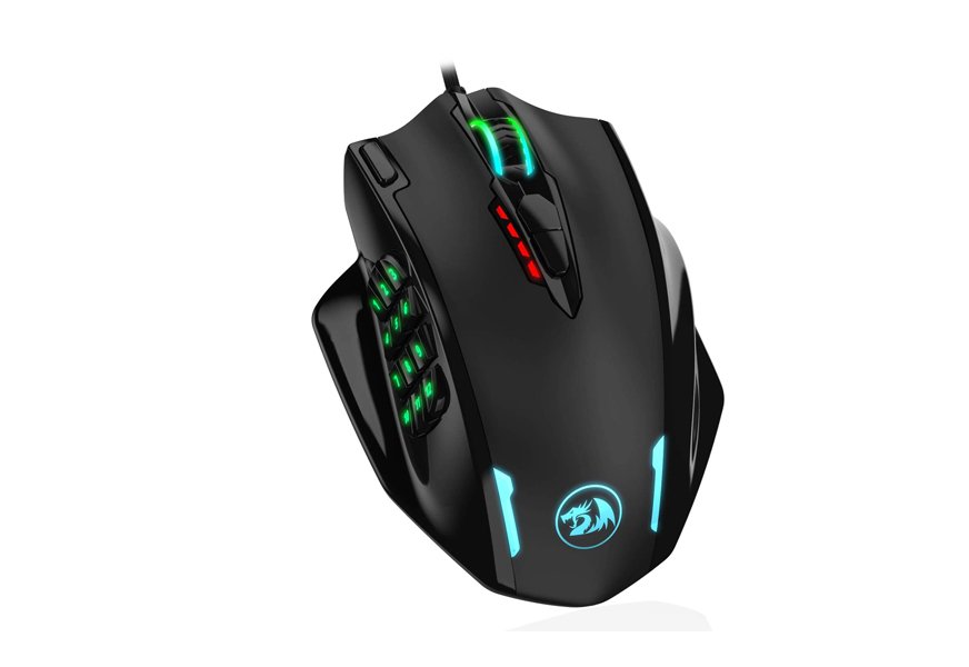 redragon m908 impact rgb led mmo mouse