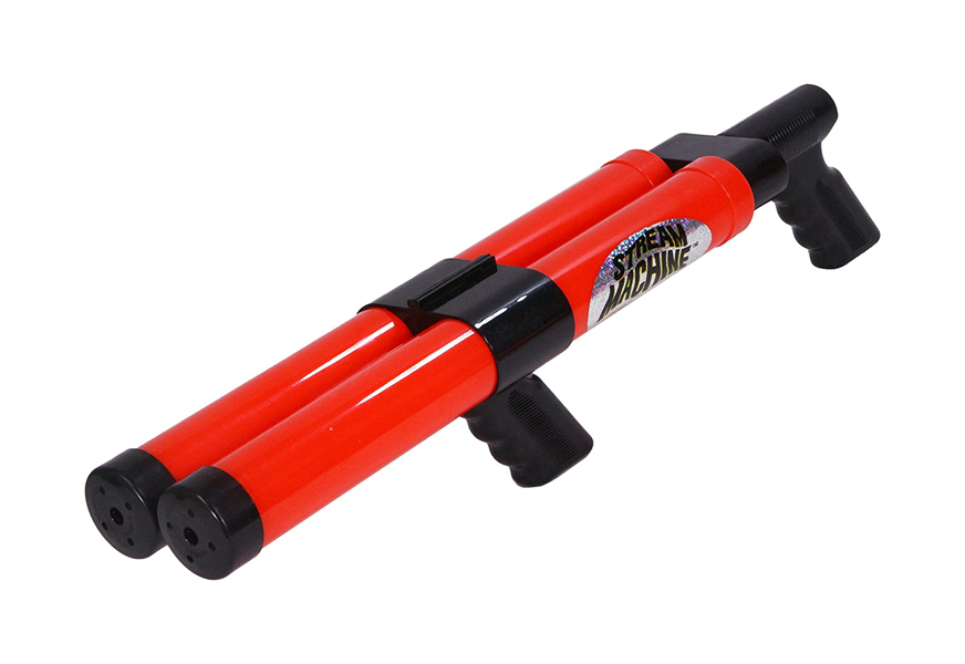 stream machine double barrel water launcher