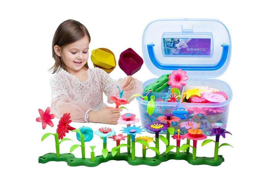 biranco. flower garden building toys