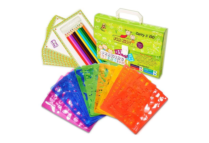 drawing stencils set for kids