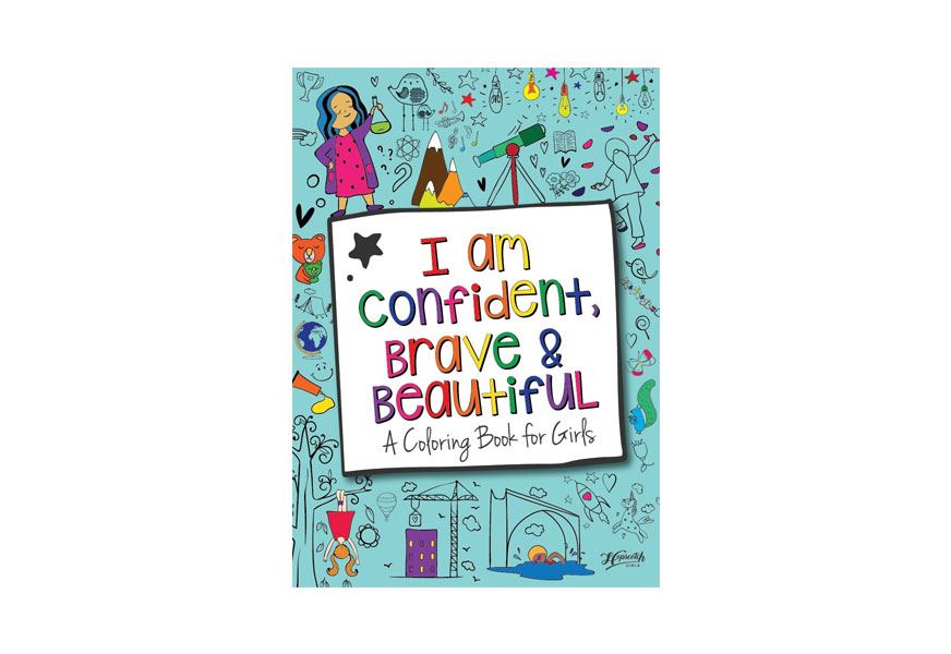 hopscotch girls i am confident, brave & beautiful a coloring book for girls