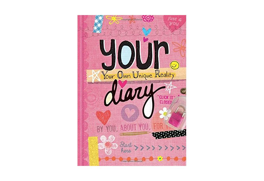 your diary sparkly lock & keys illustrated and activities