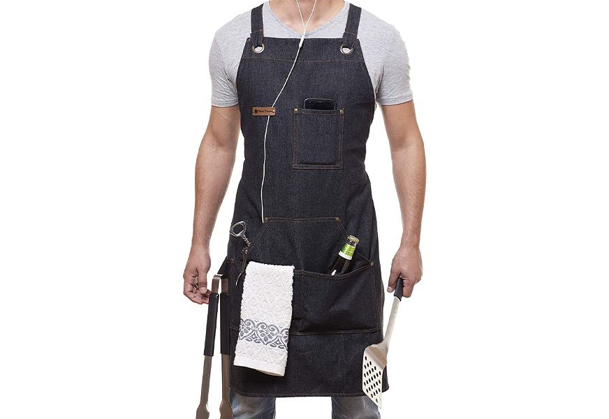 arawak brave denim apron