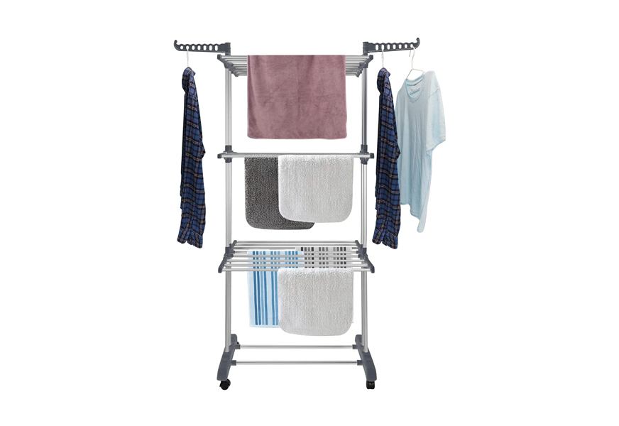 SONGMICS 2-Tier Clothes Drying Rack, 72-Inch Folding Laundry Drying Rack  with 3