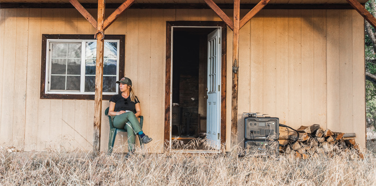 bluetti ac500 at cabin