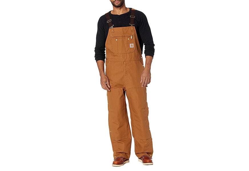 carhartt men's zip to thigh bib overall