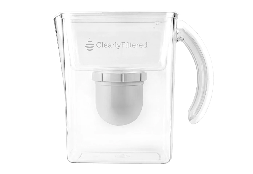 clearly filtered water pitcher with lifetime warranty