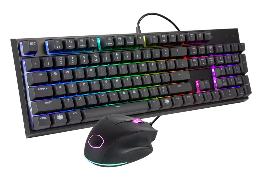cooler master masterset gaming keyboard and mouse