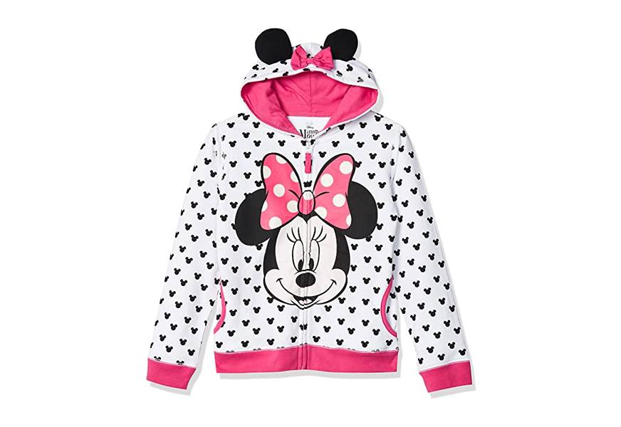 disney girls' minnie hoodie