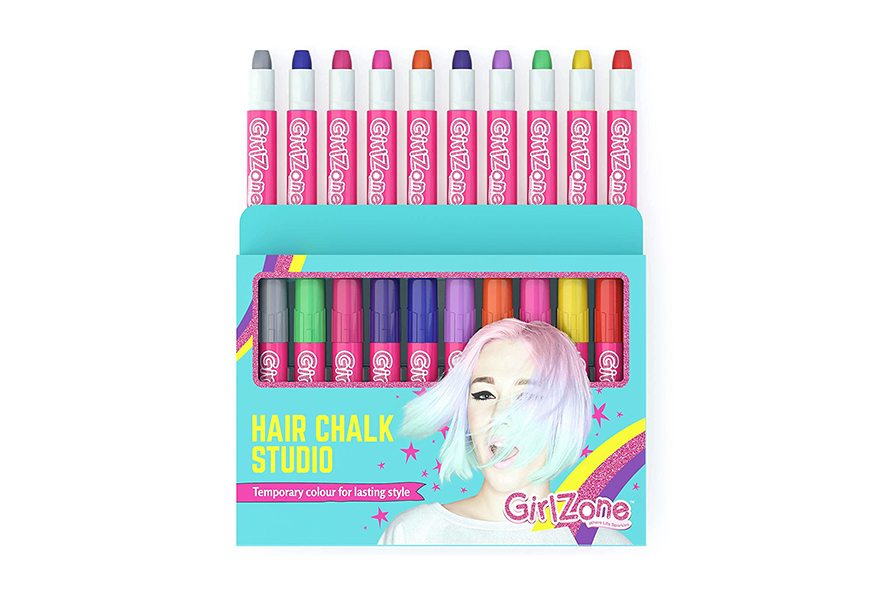 girlzone hair chalk set for girls
