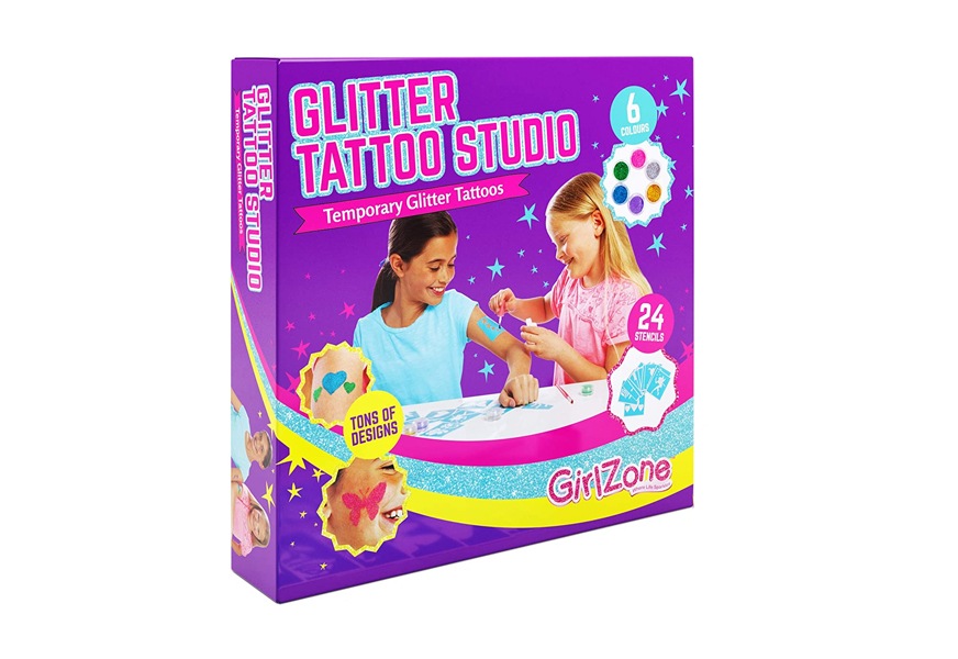 girlzone temporary glitter tattoos kit