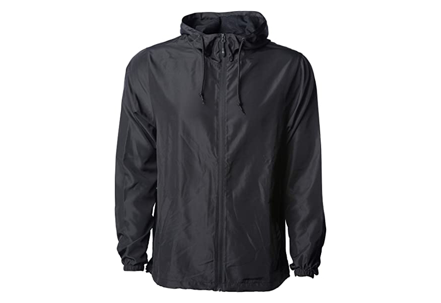 global blank men’s lightweight windbreaker jacket