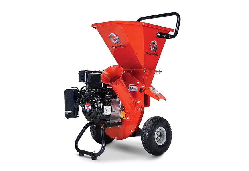 great circle usa 7hp gas powered 3 in 1 wood chipper leaf shredder