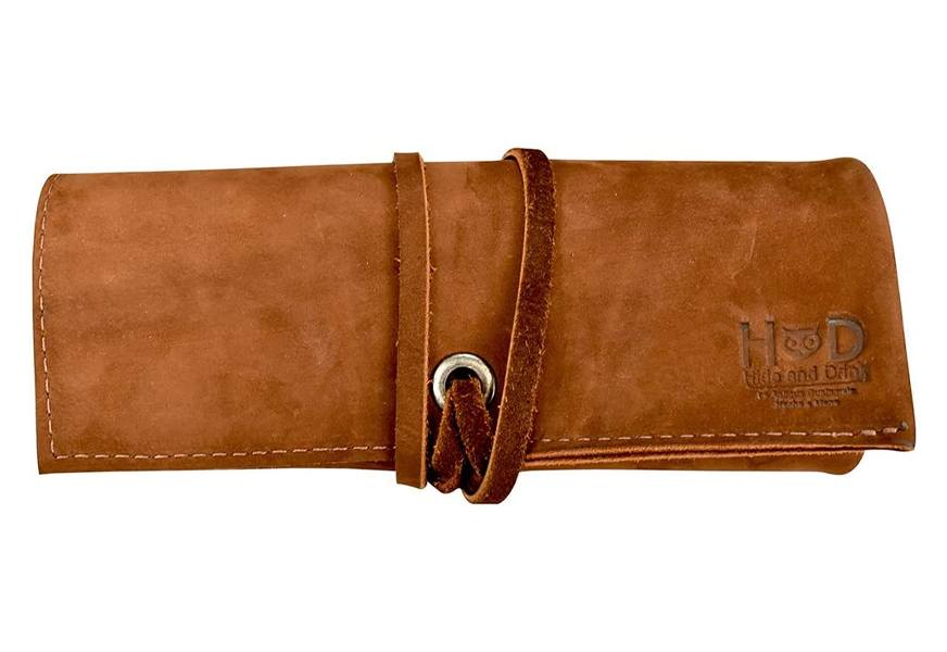 hide & drink soft leather travel watch roll organizer