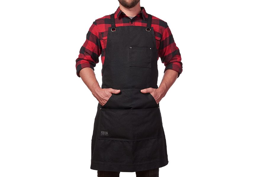 hudson durable goods - heavy duty waxed canvas work apron