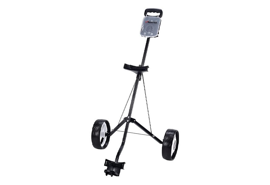 jef world of golf deluxe steel golf trolley