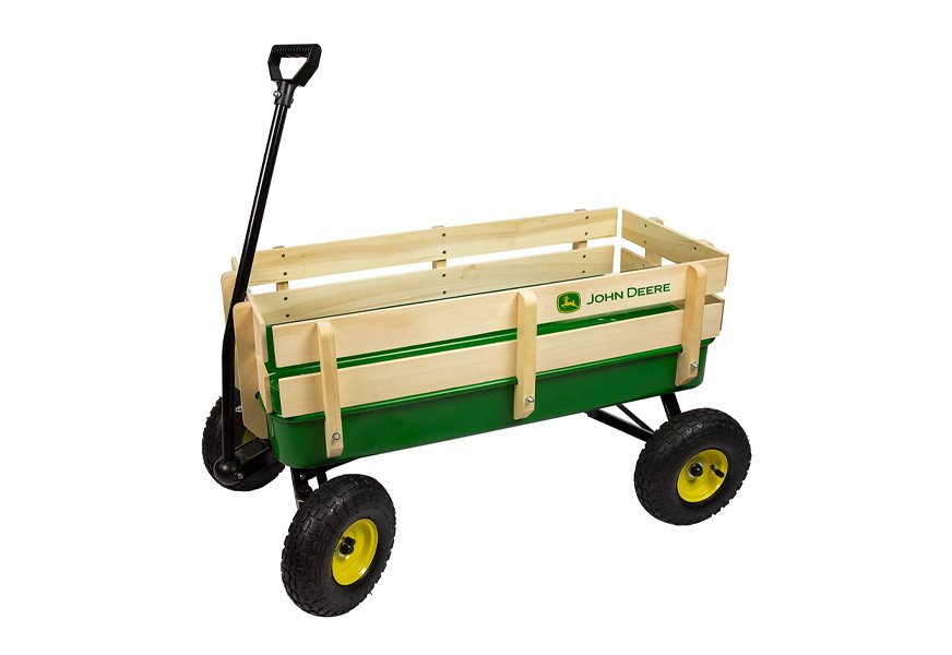 john deere steel stake wagon for kids