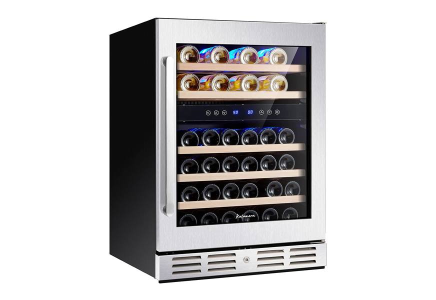 kalamera freestanding stainless steel wine cooler