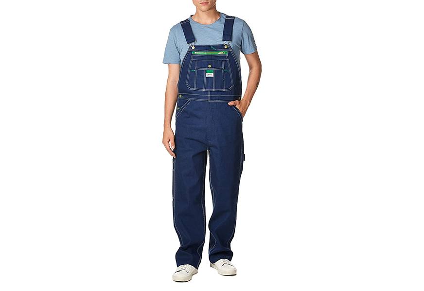 liberty men's rigid denim bib overall