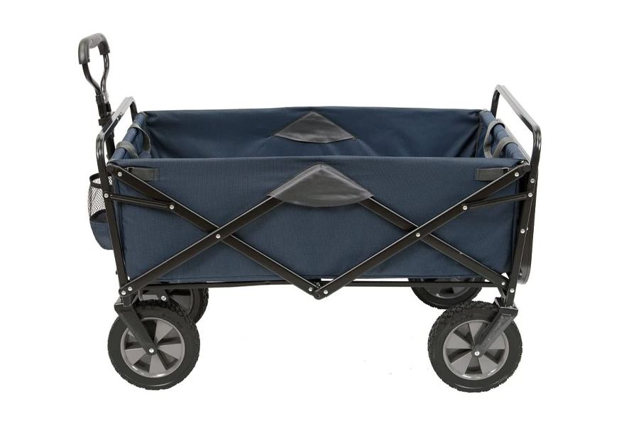 mac sports collapsible outdoor utility wagon with folding table