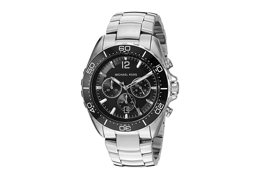 michael kors men's winward silver-tone watch