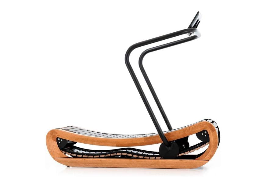 nohrd sprintbok curved manual treadmill cherry