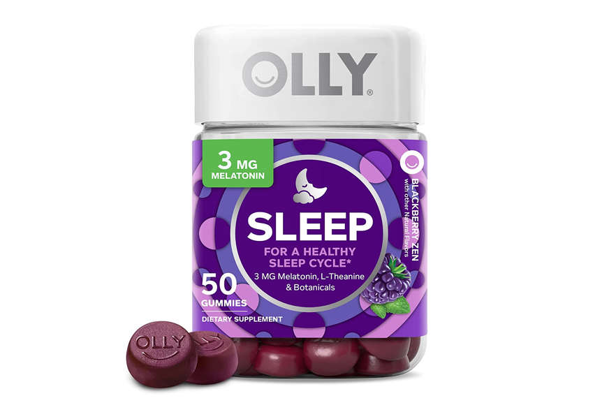 olly sleep melatonin gummy, all natural flavor and colours