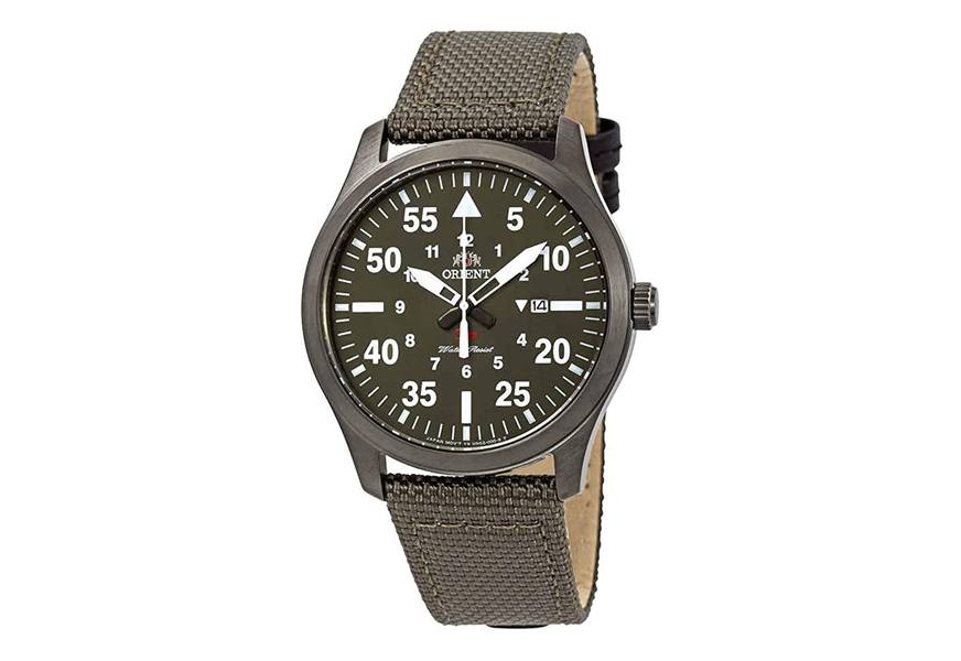 orient flight canvas watch