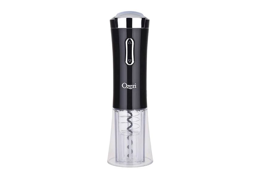 ozeri nouveaux ii electric wine bottle opener in black