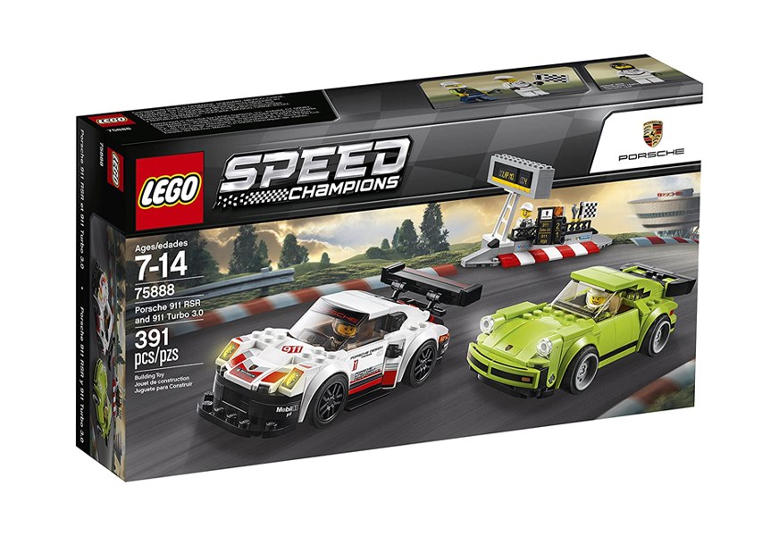 porsche 911 rsr and 911 turbo lego car set