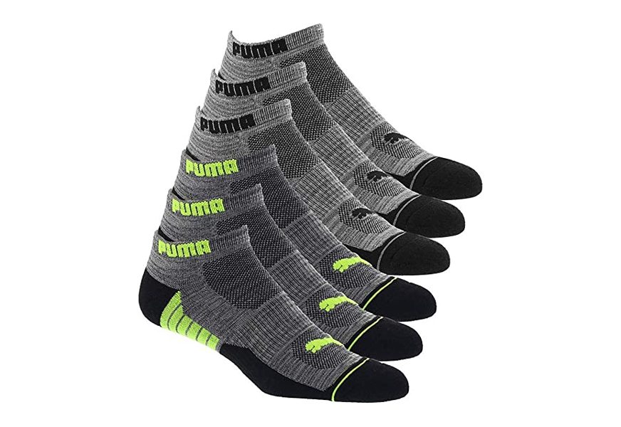 puma men's 6 pack low cut socks