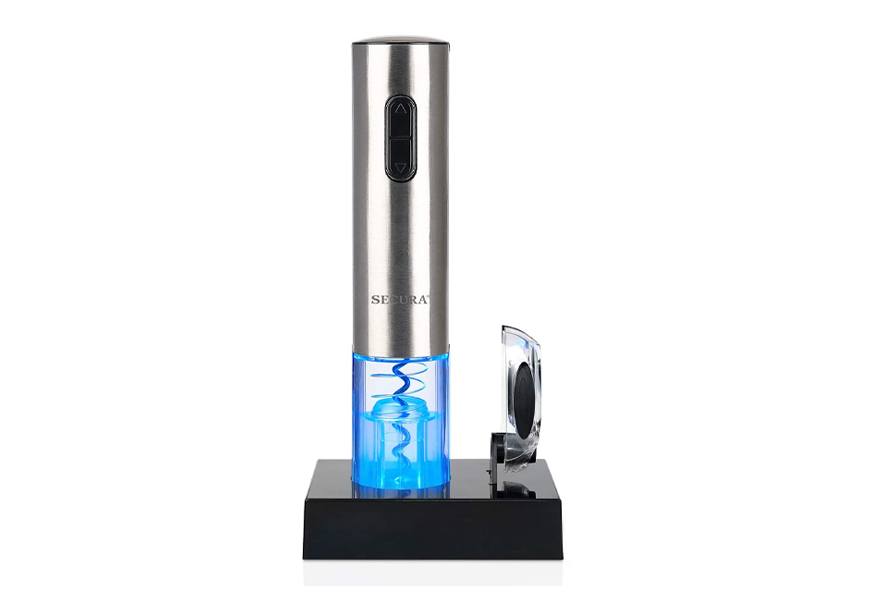 secura swo-3n electric wine bottle opener, stainless steel