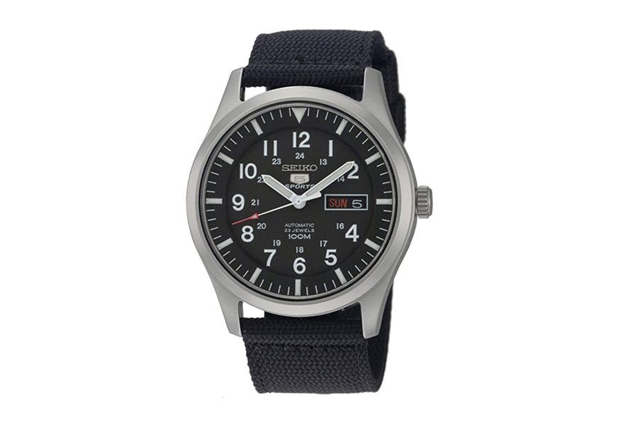 seiko men's snzg15 seiko 5 automatic stainless steel tritium watch